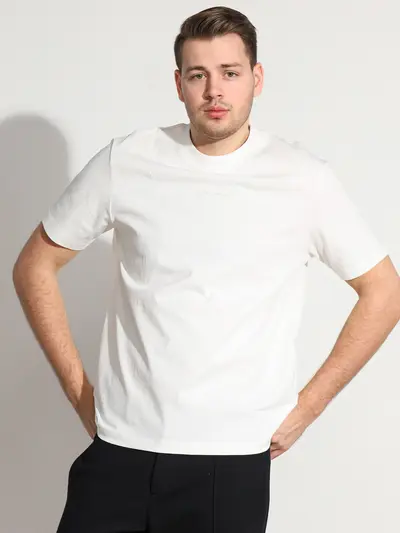 Футболка белого цвета из хлопка